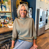 Washed Olive Blouse