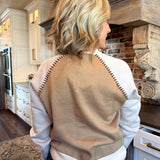 Western Print Embroidery Cardigan