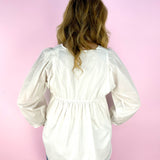 White Cotton Poplin Blouse