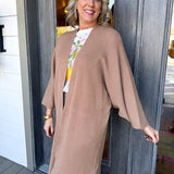 Andromeda Caramel Cape Cardigan