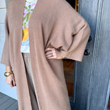 Andromeda Caramel Cape Cardigan