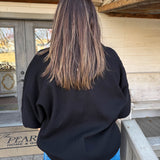 Black Kate Blouse - Curvy