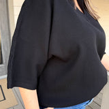 Black Kate Blouse - Curvy