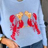 Blue Lobster Sweater