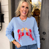 Blue Lobster Sweater
