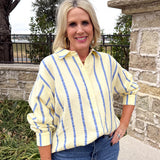 Butter and Blue Blouse