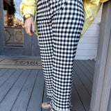 Gingham Ruffle Pants