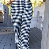 Gingham Ruffle Pants