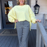 Gingham Ruffle Pants
