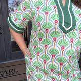 Green Stephani Mini Dress - Curvy