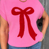 Josie Boucle Bow Sweater