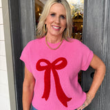 Josie Boucle Bow Sweater