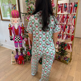 Charlotte Wreath & Ribbon Pajama Set