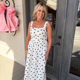 Lucy Polkadot Midi Dress