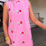 Meadow Scalloped Mini Dress