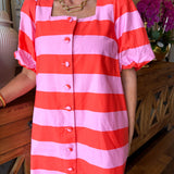 Pamela Stripe Mini Dress