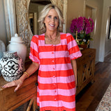 Pamela Stripe Mini Dress