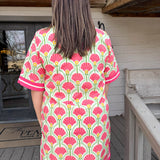 Pink Stephani Mini Dress - Curvy