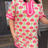 Pink Stephani Mini Dress - Curvy