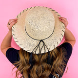 Black Seaside Sun Hat