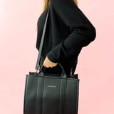 Black Manhattan Tote Bag