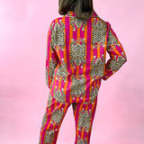 Pink Happy Tropical Cotton Pajamas