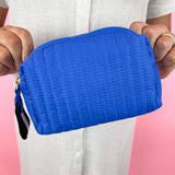 Ultramarine Ezra Small Boxy Cosmetic Pouch