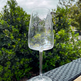 Logo White Wine Glass