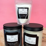 Frosted White Signature Scent Bath Soak Jar