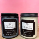 Frosted White Signature Scent Bath Soak Jar