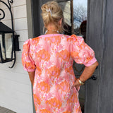 Sammy Peach Mini Dress