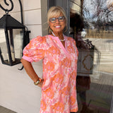 Sammy Peach Mini Dress